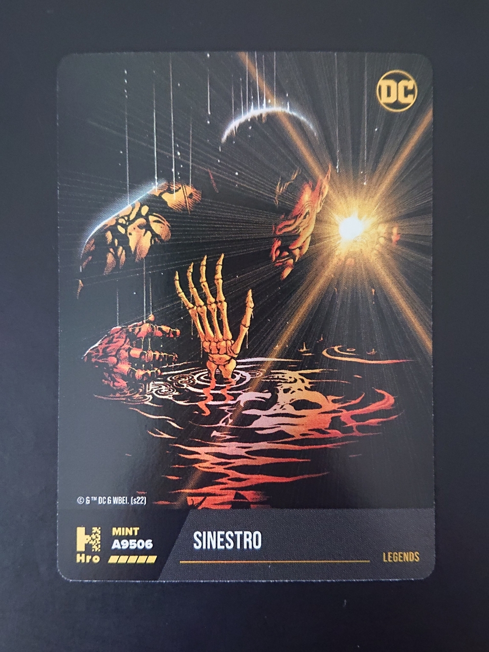 2022 Hro DC Multiverse Card - Sinestro - Chapter 2 Legendary - Legends Foil